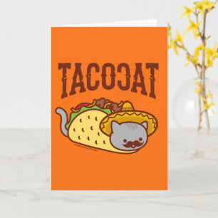 Cartão de Saudação Engraçado para Gatos - TACO CAT