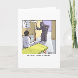 Cartão de Saudação Engraçado sobre o Grim Reaper