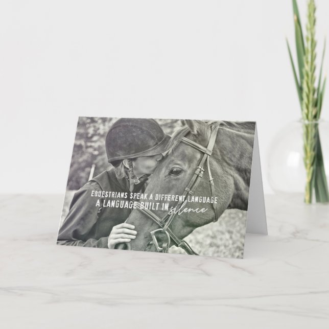 Cartão de Saudação EQUINE PACT (Frente)