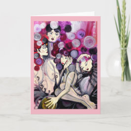 Cartão de Saudação "Esferas Prateadas"