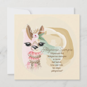 Cartão de saudação Espanhol Sempre Rejoso