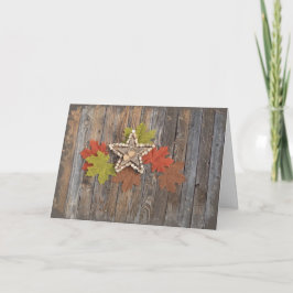Cartão de saudação Estrelas de Outono