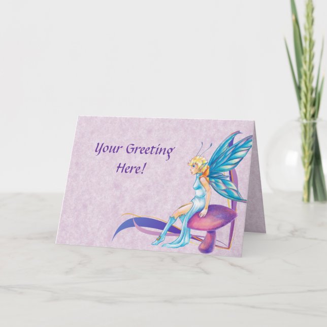 Cartão de Saudação Faerie (Frente)
