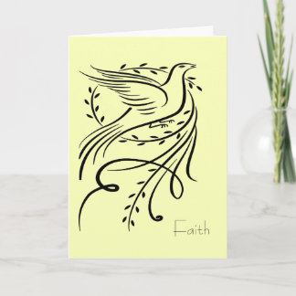 Cartão de Saudação Faith Dove