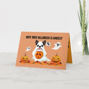 Cartão de Saudação Fantasma de Halloween