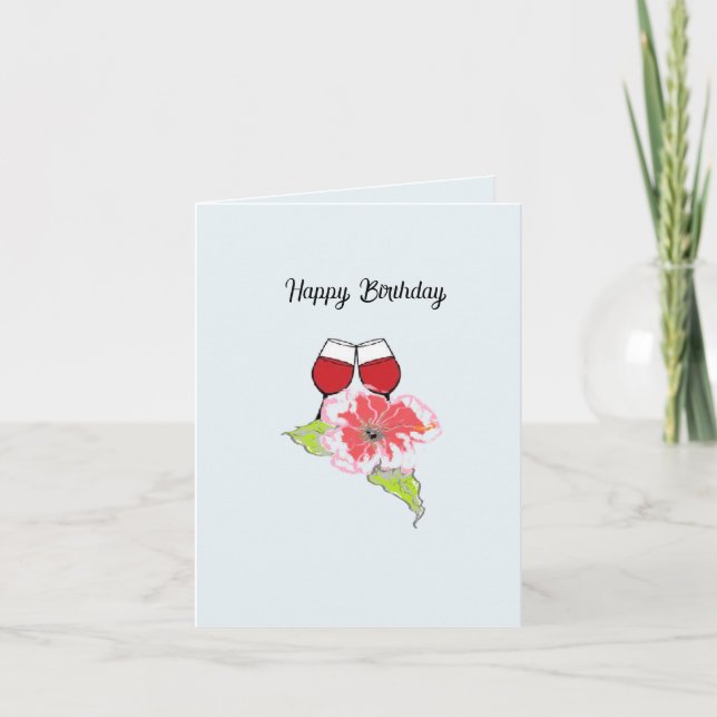 Cartão de Saudação : Feliz Aniversário (Frente)