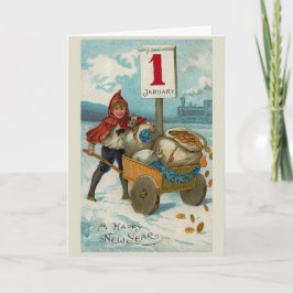 Cartão de saudação "Feliz ano novo"