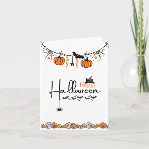 Cartão de Saudação Feliz de Halloween Cartão Bonit