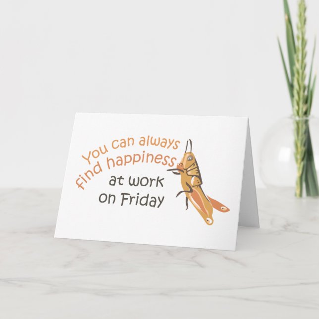 Cartão de Saudação Feliz Sexta-Feira (Frente)