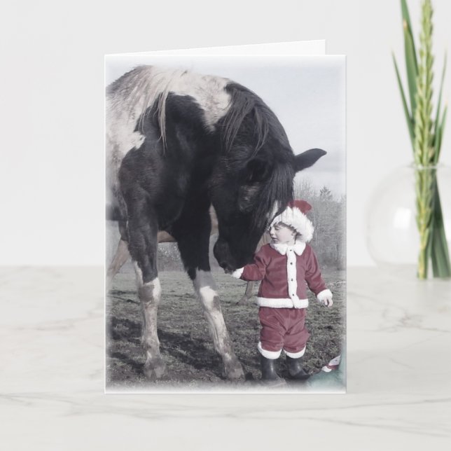 Cartão de saudação "Feriados Pintados" (Frente)