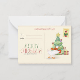 Cartão de Saudação Festivo de Natal Personalizado