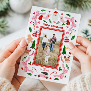 Cartão de Saudação Festivo Feliz de Natal