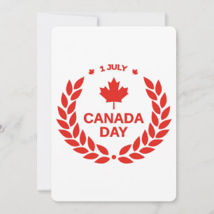 Cartão de Saudação Flat Day Wreath Canada