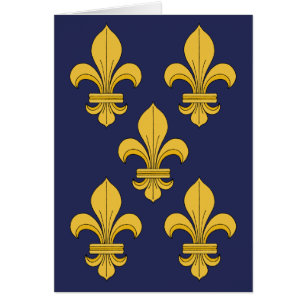 Cartão de Saudação Fleur-de-lis