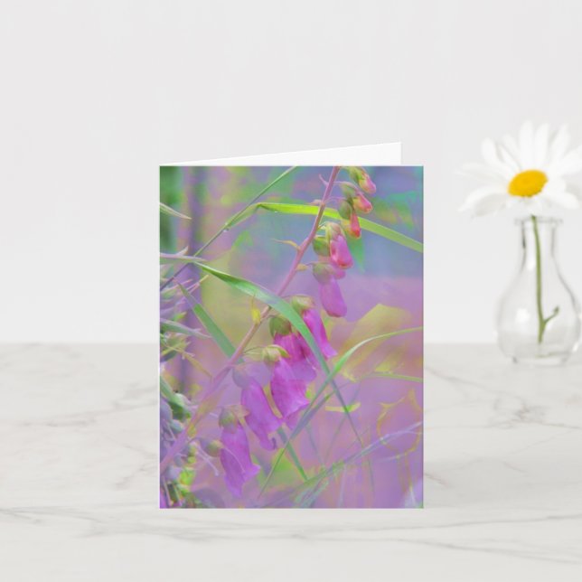 Cartão de Saudação Floral (Planta pequena)