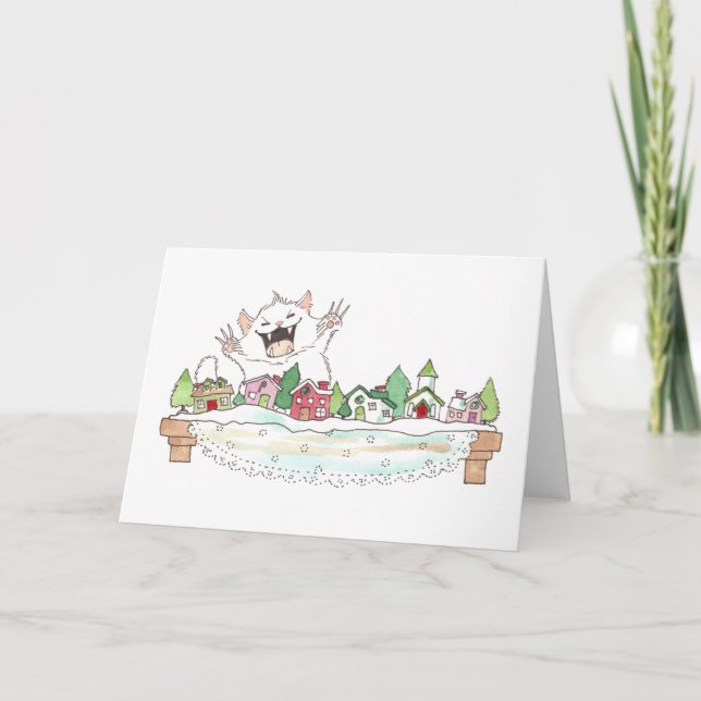 Cartão de Saudação Fluffapurrmas feliz (Frente)