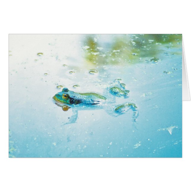 Cartão de Saudação Flutuante (Frente horizontal)