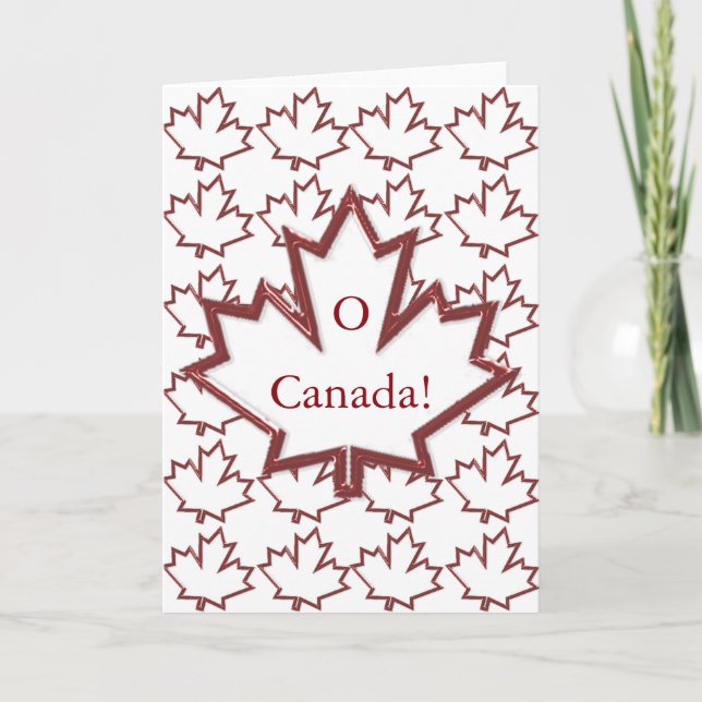 Cartão de Saudação Folha de Mapeamento Canadense (Frente)
