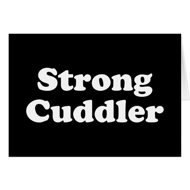 Cartão de Saudação Forte Cuddler (Frente Horizontal)