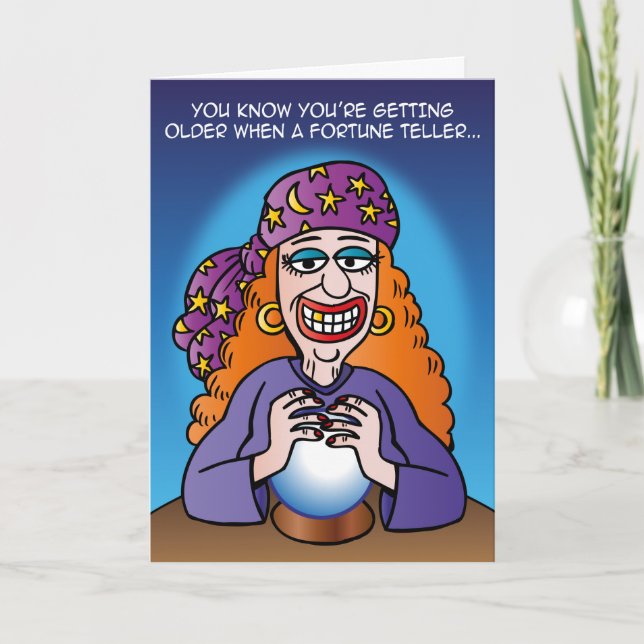 Cartão de saudação 'Fortune Teller' (Frente)