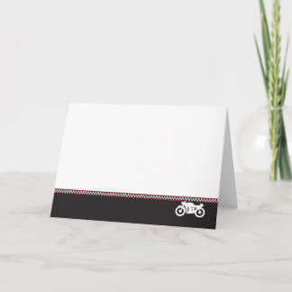 Cartão de Saudação Fotográfica para Motorcycle Caf