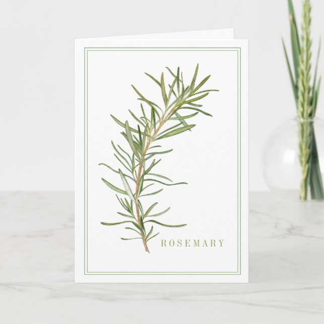 Cartão de Saudação FRESCO ROSEMARY (Frente)