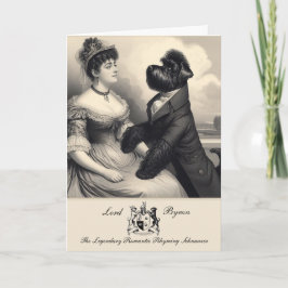 Cartão de Saudação Funny Schnauzer Byron