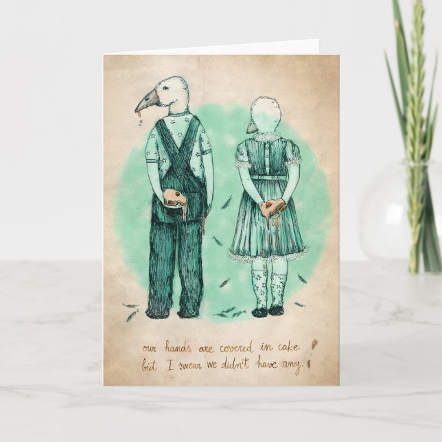 Cartão de Saudação Geese (Frente)