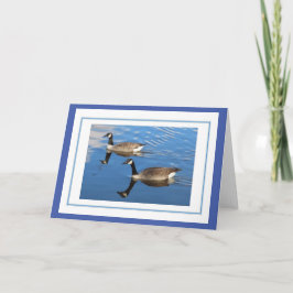 Cartão de saudação Geese do Canadá