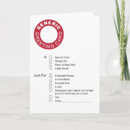 Cartão de Saudação Genérico