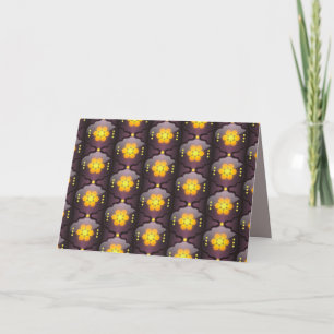 Cartão de saudação geométrica estilo marroquino