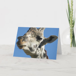 Cartão de saudação Giraffe