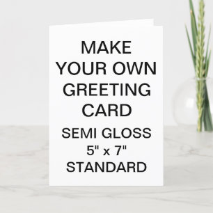 Cartão de Saudação Glossy Personalizado para Fotog