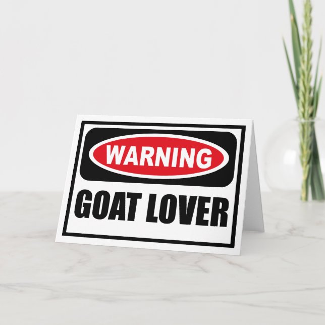 Cartão de Saudação GOAT LOVER (Frente)
