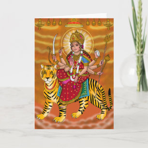 Cartão de Saudação Goddese Durga