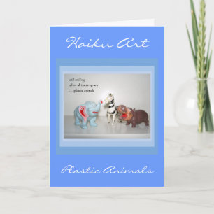 Cartão de Saudação Haiku Personalizável para Anima