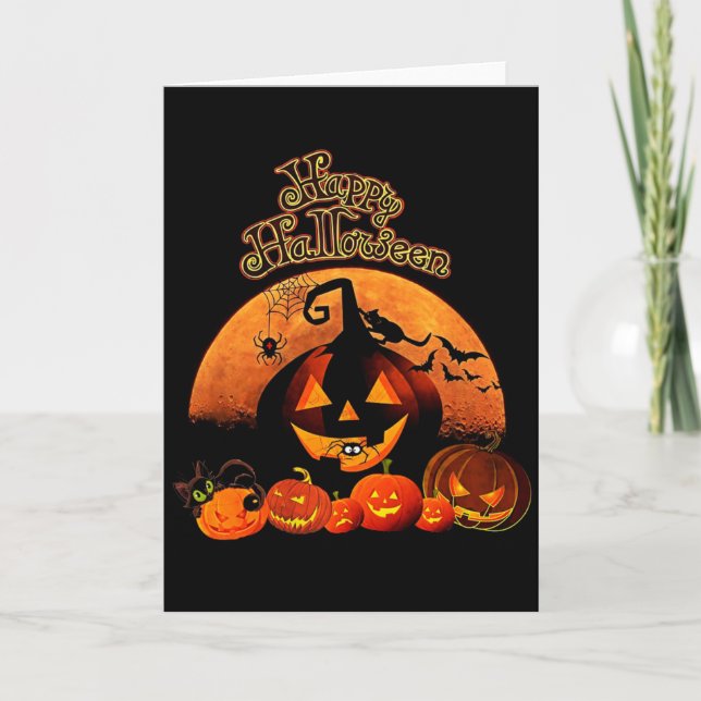 Cartão de Saudação Halloween (Frente)