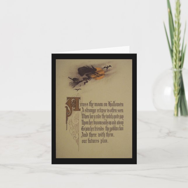 Cartão de Saudação Halloween (Frente)