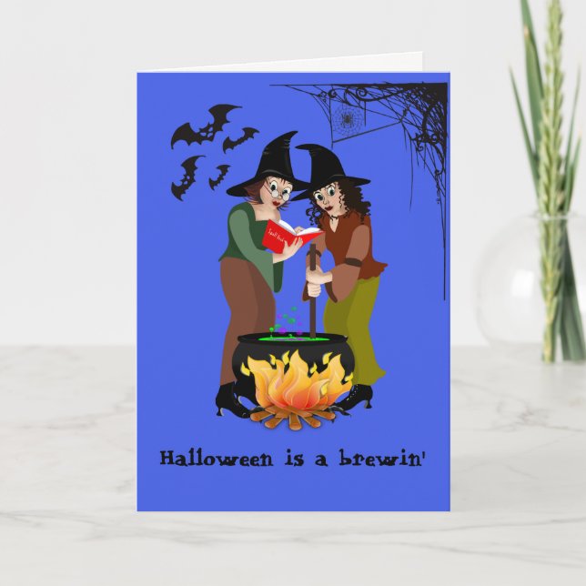 Cartão de Saudação - Halloween, Algumas Coisas Bre (Frente)
