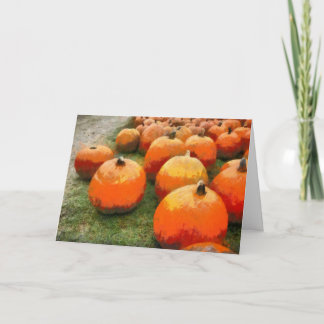 Cartão de Saudação Halloween Pumpkins