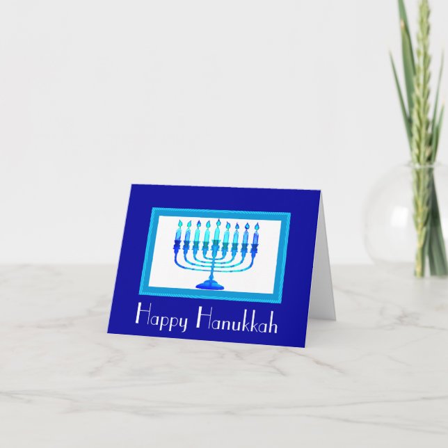 Cartão de Saudação Hanukkah (Frente)