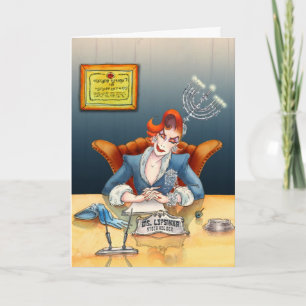 Cartão de Saudação Hanukkah nº 1 (dentro de Saudaç