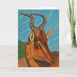Cartão de saudação Hartebeest