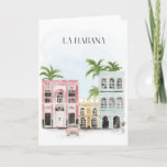 Cartão de Saudação Havana Cuba<br><div class="desc">Havana é uma cidade de contrastes. La Habana é a capital de Cuba e tem um sabor próprio. A arquitetura varia de colonial espanhola a rural. Há muitos museus, teatros e outras atrações nesta cidade diversa. Os moradores adoram dançar à noite com música ao vivo e salsa. Os amantes da...</div>