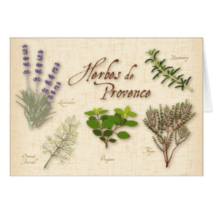 Cartão de Saudação Herbes de Provence