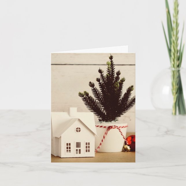 Cartão de Saudação Holiday House (Frente)
