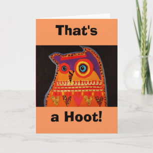 Cartão de Saudação Hoot Owl