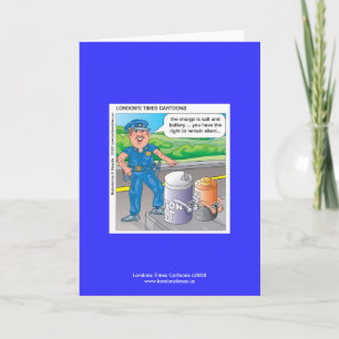Cartão de Saudação Humor da Polícia Agressão e Agr