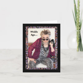 Cartão de Saudação Humoroso de Aniversário de Idad