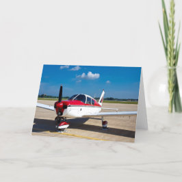 Cartão de saudação Inspiracional de avião